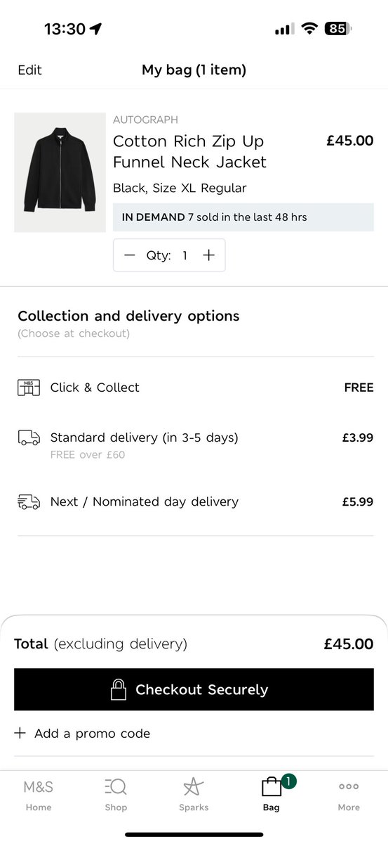 cohare7's tweet photo. @marksandspencer should this be included in the 20% off coats and jackets. Considering it’s advertised as a jacket on the website. https://t.co/Ode2opjCxQ