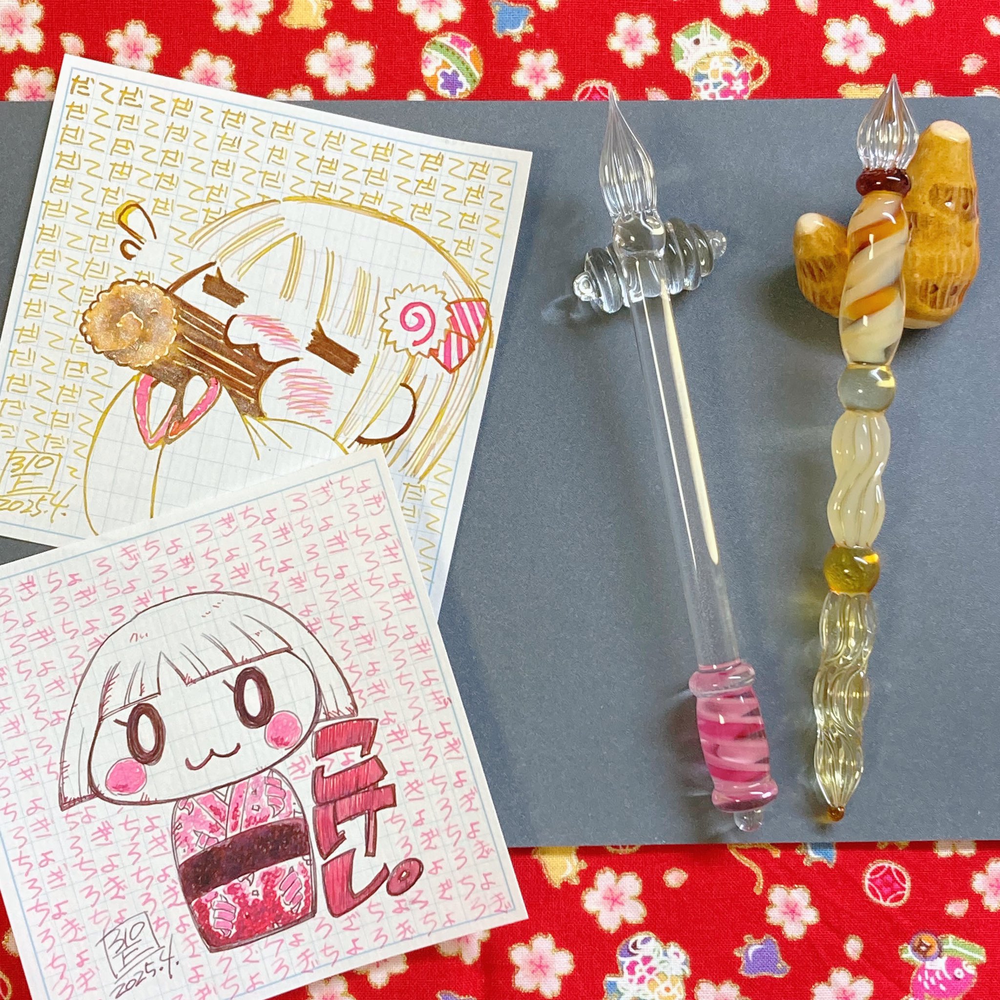 ガラスペン 硝子工房めんめる あけぼし（ガラスペン 硝子工房