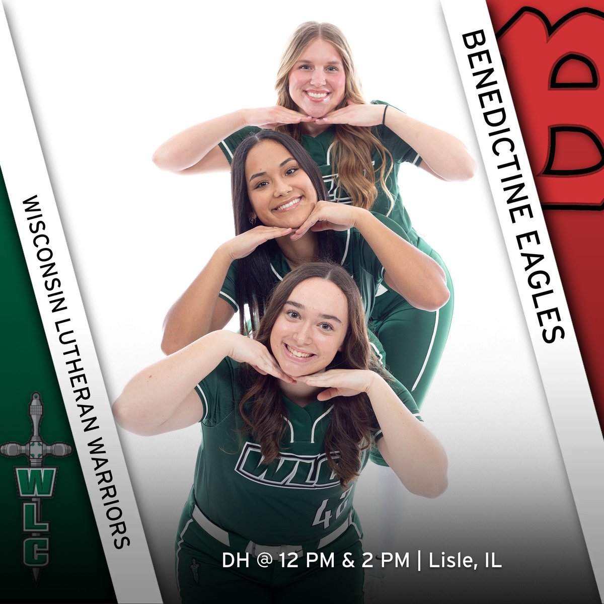 Game vs Benedictine ⚔️🥎

📍Lisle, IL 
⏱️12pm &amp; 2pm

GO WARRIORS