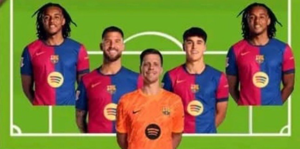 FCB_nenn's tweet photo. Mi línea defensiva hasta que Balde se recupere. https://t.co/YtTbkjx6s3