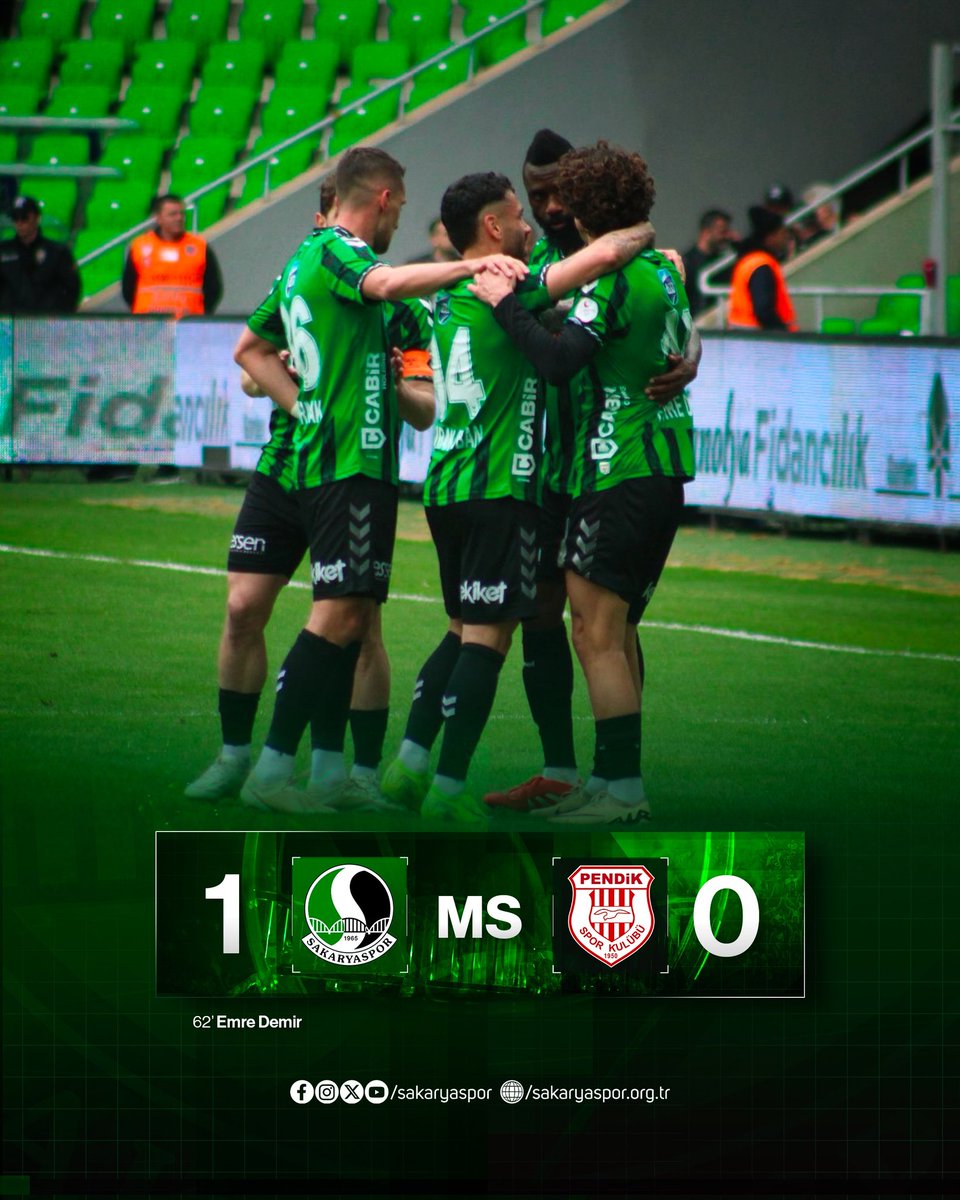 Maç sonucu| Sakaryaspor 1-0 Siltaş Yapı Pendikspor

#SAKvSYP