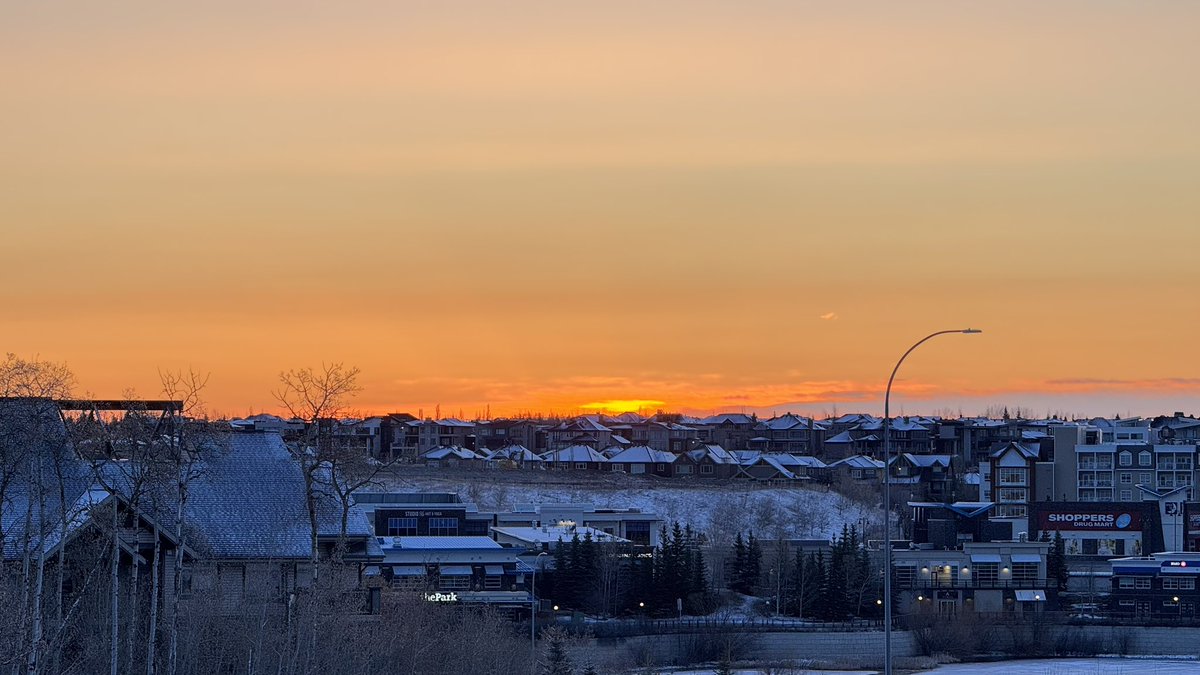 April 13, 2025 sunrise. ☀️ #Calgary