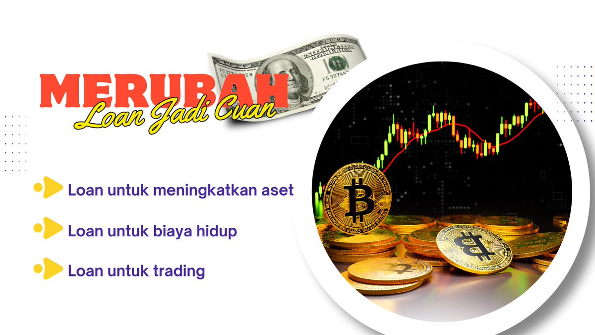 #KUTO 𝐌𝐞𝐫𝐮𝐛𝐚𝐡 𝐋𝐨𝐚𝐧 𝐉𝐚𝐝𝐢 𝐂𝐮𝐚𝐧

Loan dalam kripto adalah NGUTANG pake jaminan kripto. 

Contoh : kamu punya uang 100 juta, lal kamu beli BTC, nah ketika mau ngutang kamu jadikan btc sebagai jaminan. 

Rata-rata bunga 8-11% tahun ( tergantung platform ) 
Batas