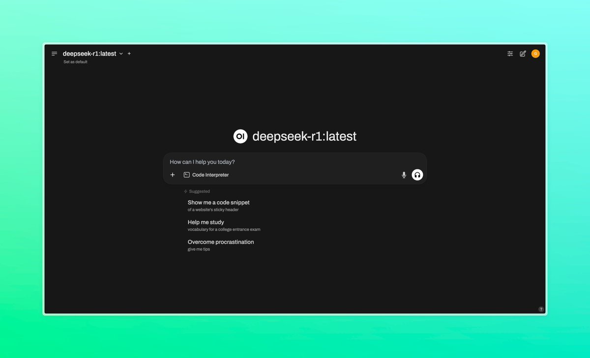 GadJosephat's tweet photo. @OpenWebUI 🔥 https://t.co/00JID7G3wf