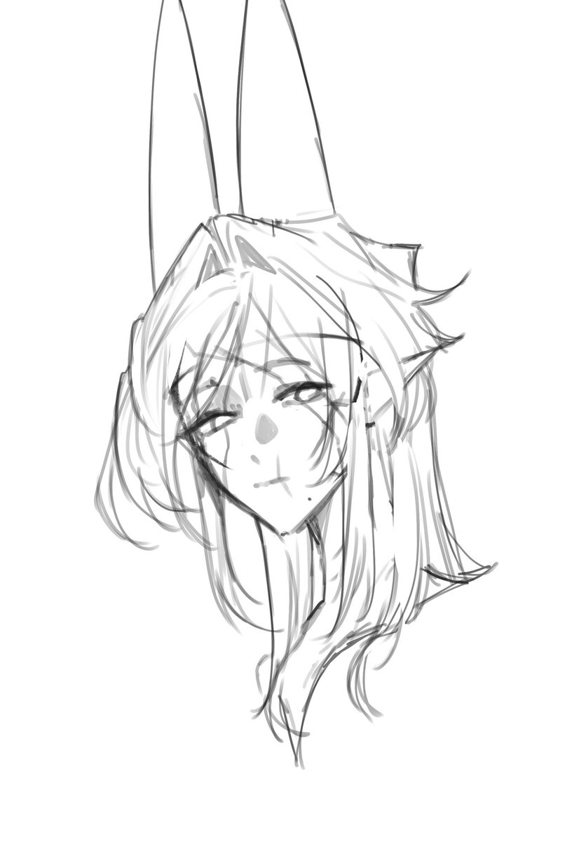 swessyy's tweet photo. Drew my oc to get back but her horns are too fucking big to fit in canvas https://t.co/TjB6pzBHc7