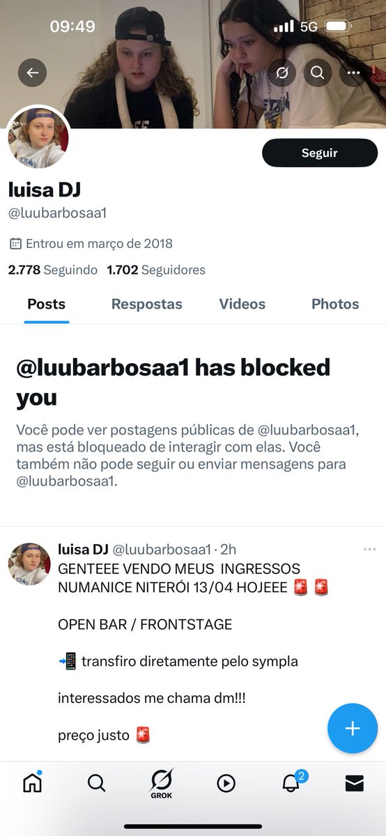 darinhasan's tweet photo. É golpe ingresso Numanice, não caiammmm https://t.co/zeFDEWjbVj
