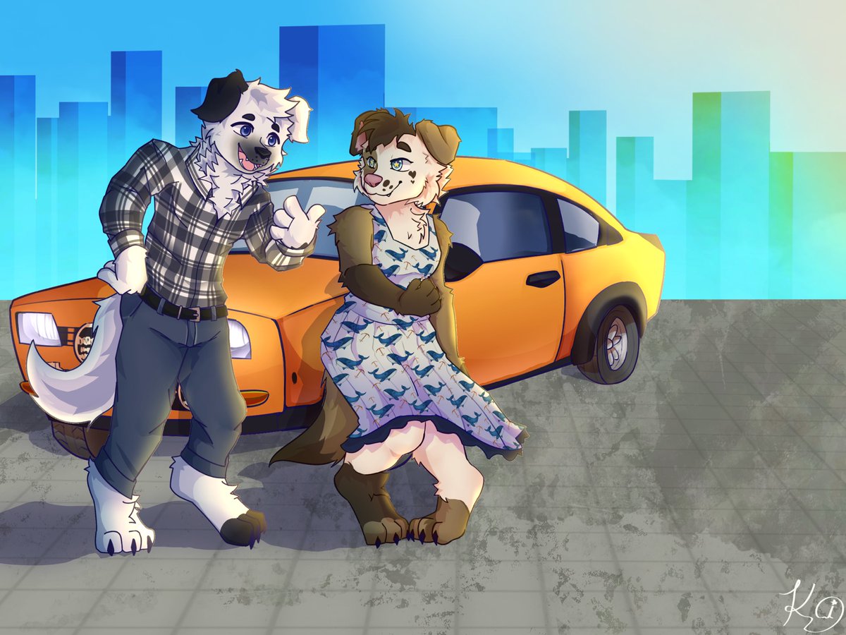 commission done for @/klownzi !

#furryart