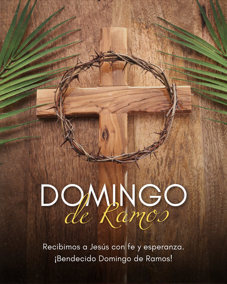 Domingo de Ramos, donde con mucha fe recordamos la entrada de Jesús a Jerusalén y damos incio a la Semana Santa. En este día deseamos que las palmas benditas cubran de esperanza cada hogar venezolano, dentro y fuera de nuestro país.
