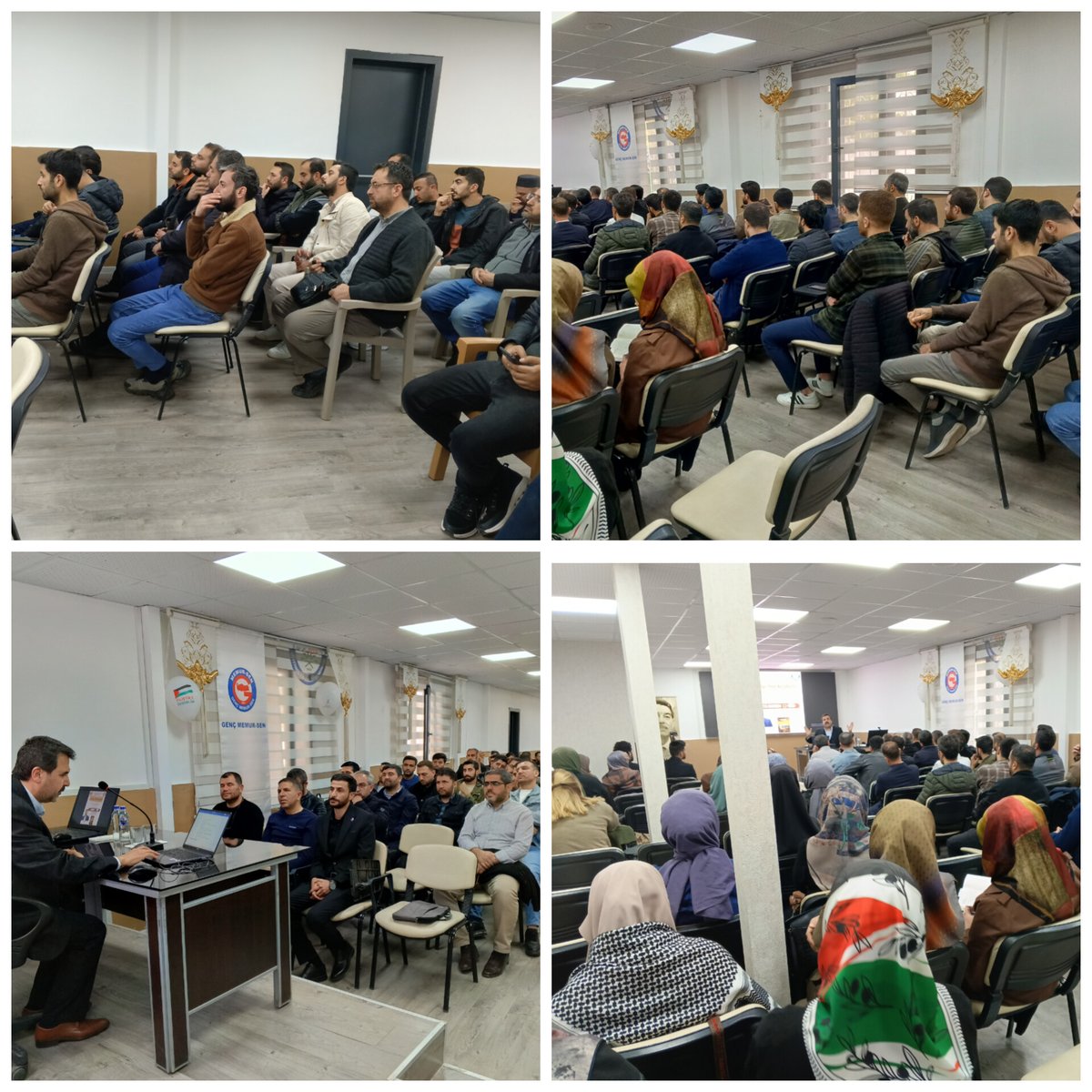 gencmemursen21_'s tweet photo. Genç Memur-Sen olarak Dr.Abdulkadir Turan hocamızın katılımıyla kitap söyleşileri kapsamında umre ödüllü kitap okuma yarışmamızın ilki olan 'Ve Kudüs Düştü' kitabımızı tahlil ettik.
Kıymetli konuşmaları için değerli hocamıza ve tüm misafirlerimize teşekkür ederiz. https://t.co/7BKEiDhBN6