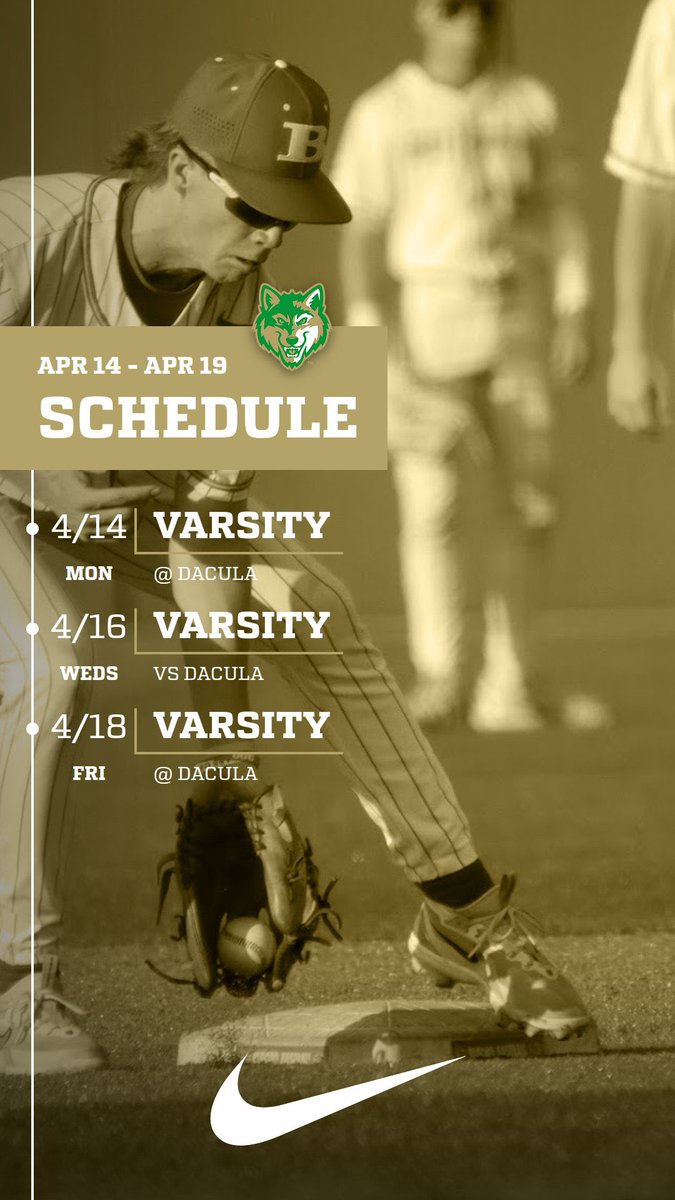 🚨 Weekly Schedule 🚨 
Wolves finish up Region play this week!!! Can’t wait to see everyone out at the ballpark this week!!! #Family #GoWolves #CCC #ForTheCity