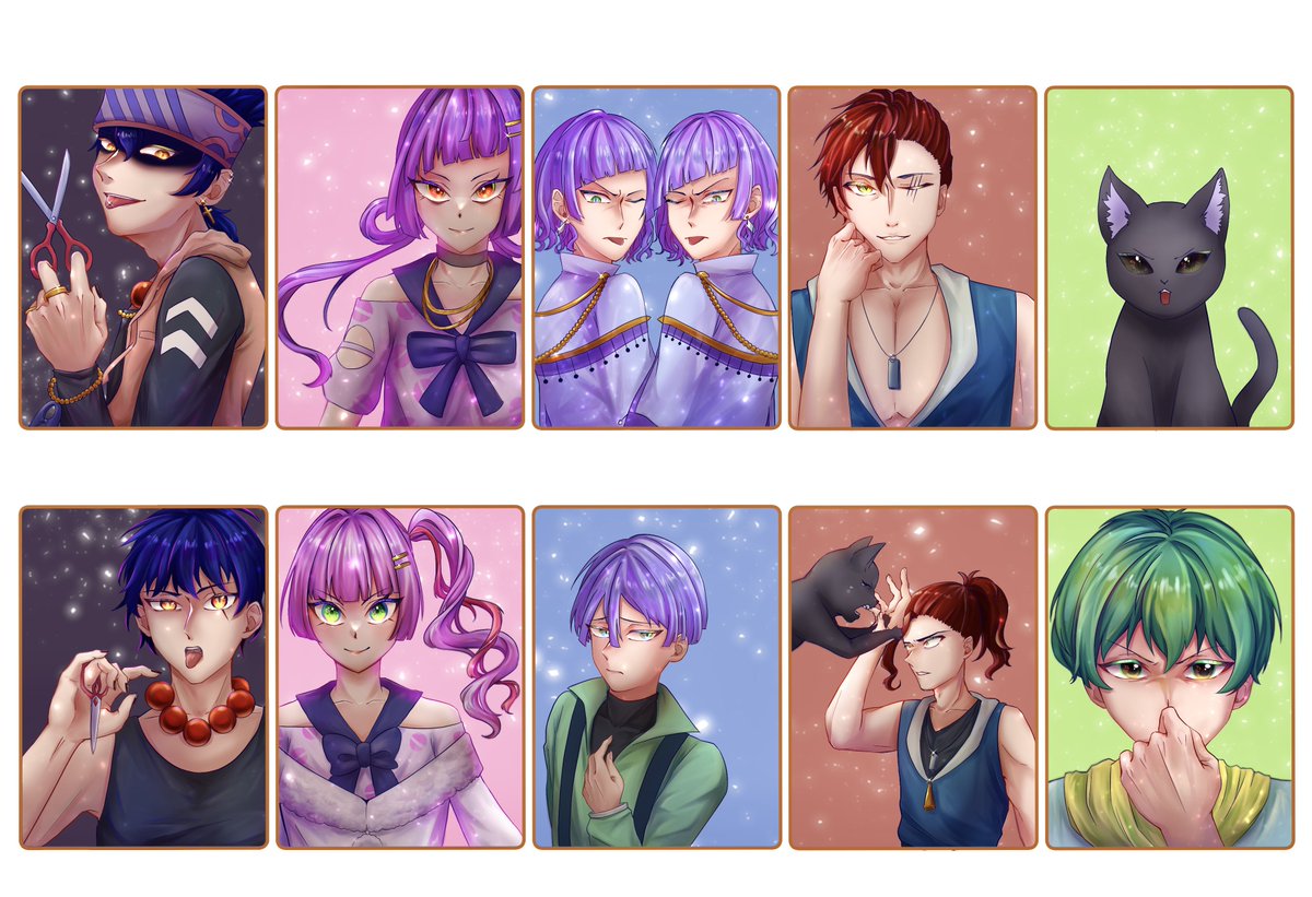 lightINdaybreak's tweet photo. ここ2ヶ月で描いたオリキャラたち

 #イラスト #oc https://t.co/5bAeSu7qkt