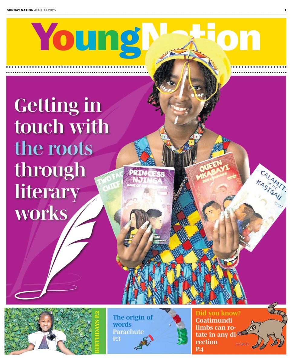 otieno_tebby's tweet photo. In today's Sunday Nation newspaper @NationAfrica #YoungNation I write the journey of four authors and how they are retelling African stories to the younger generation. Here's the paper link: https://t.co/DxmevIa2LA https://t.co/cZoOsbzkSQ