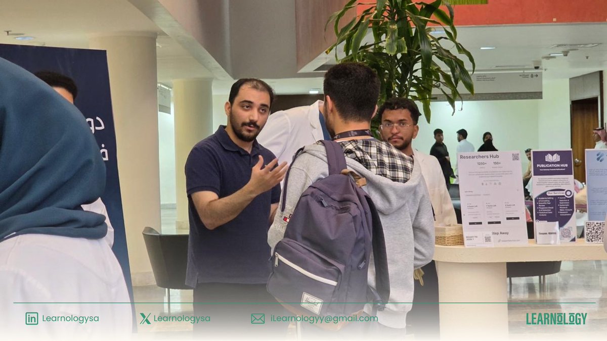 Learnologysa's tweet photo. It was a pleasure participating at KSAU during the قِيَمْ Campaign! Thank you to all the visitors for your interest and special thanks to Dr. Hashem Almarzouki, Dean of the College of Medicine, for honoring us with his presence.

Hoping to see you all again in future campaigns! https://t.co/i2ZIZo5fsy
