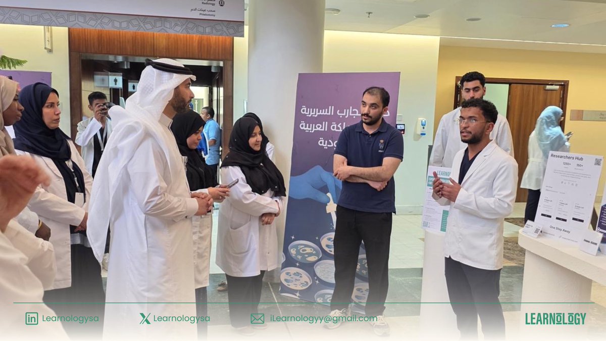 Learnologysa's tweet photo. It was a pleasure participating at KSAU during the قِيَمْ Campaign! Thank you to all the visitors for your interest and special thanks to Dr. Hashem Almarzouki, Dean of the College of Medicine, for honoring us with his presence.

Hoping to see you all again in future campaigns! https://t.co/i2ZIZo5fsy