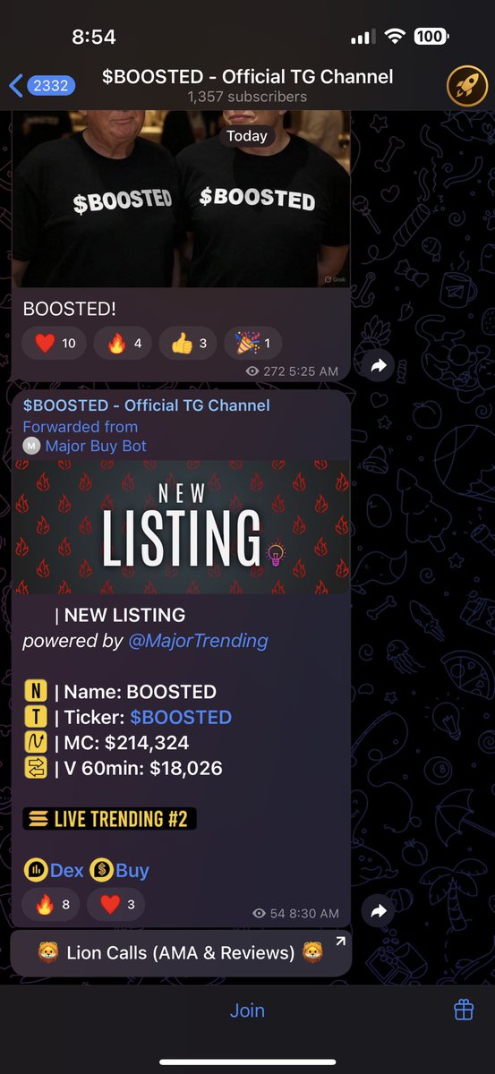 #Boosted dev keeps boosting and looks like we got a breakout starting with higher highs. Back over 5X Send it so much hiyor 🚀 

dexscreener.com/solana/CCtaYL6…

#crypto #memecoin $btc $eth $sol $xrp $sui $ton $bnb $spx $giga $pepe $brett $spank $aliens $no $pppp $whale $bang $wo $pwease