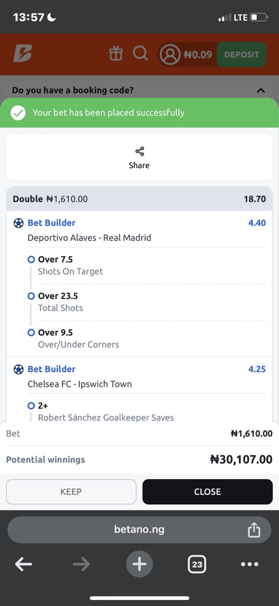 TopBoydrq's tweet photo. Today's Betano Bet Builder
4U5L3N3H #SWYCATL https://t.co/dC1ZTN4OqR