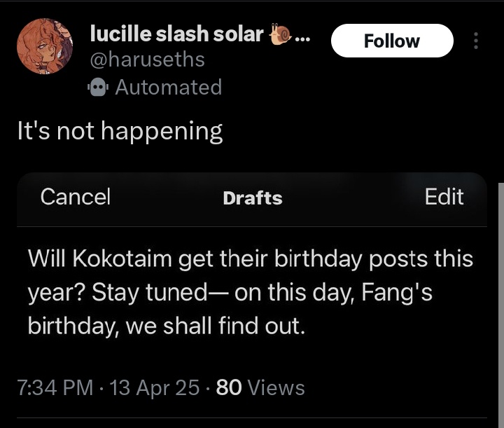 Rip happy birthday fang