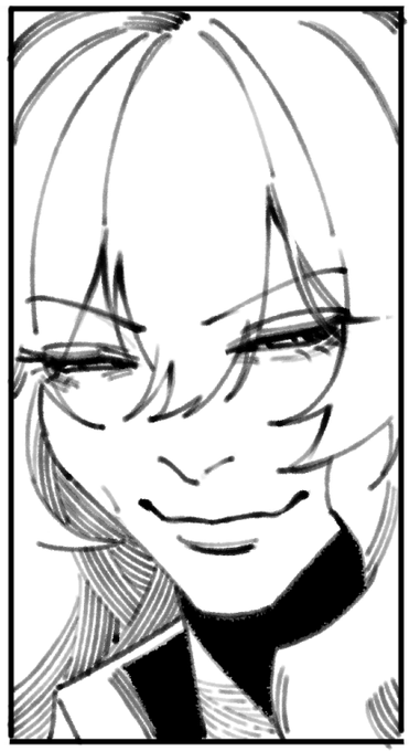 i drew ish and her smile kinda reminds me of Angeleyes. I added moustache and its uncanny 