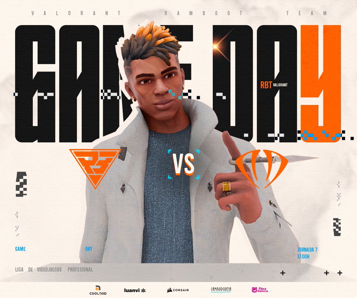 Se acerca el final del split y no hay margen para errores.

Nos vemos esta tarde👊

🆚 <a href="/DNSTYgg/">DNSTY</a> 
🕔 17:00h

#AmuntRamboot <a href="/LVPesVALORANT/">VALORANT Challengers Spain: Rising MediaMarkt</a> #RisingMediaMarkt