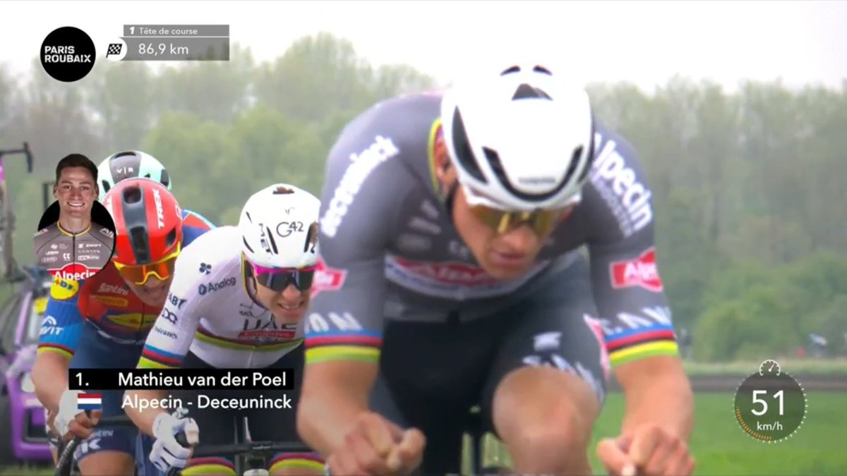 This screenshot. 🤯 #ParisRoubaix