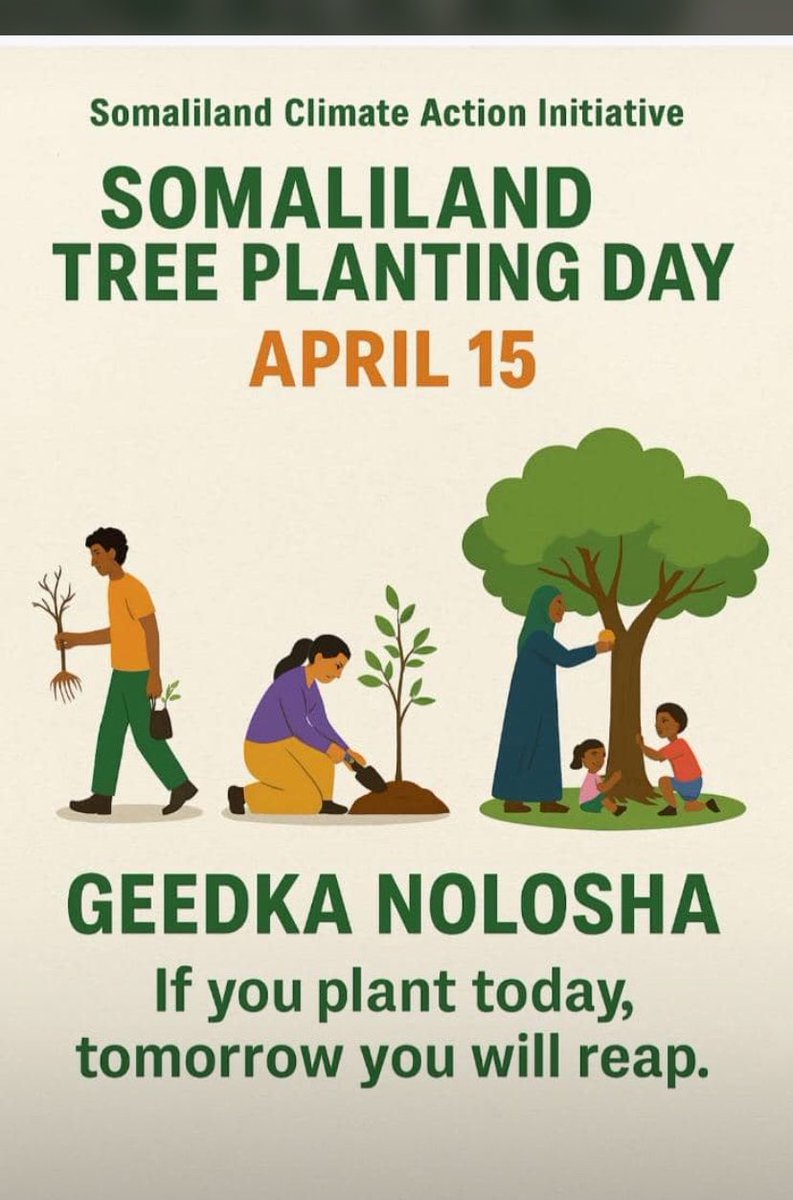 SLclimateAction's tweet photo. Hal Geed  Hal Guri 
#nationalplantday15April
#Somaliland 
#SomalilandCagaaran
#Hargeisa https://t.co/jEVeycBNcz
