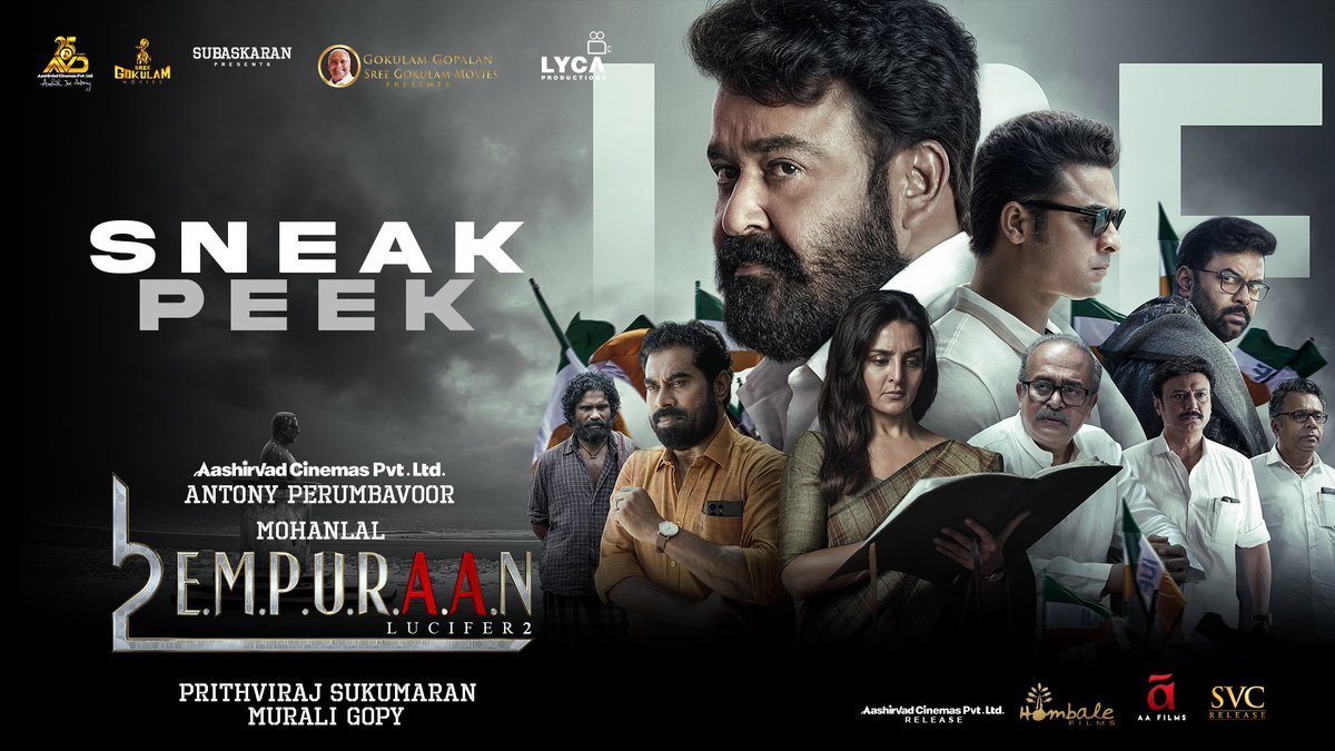 #L2E #EMPURAAN in theatres worldwide!

youtu.be/l73SpIeI0ho