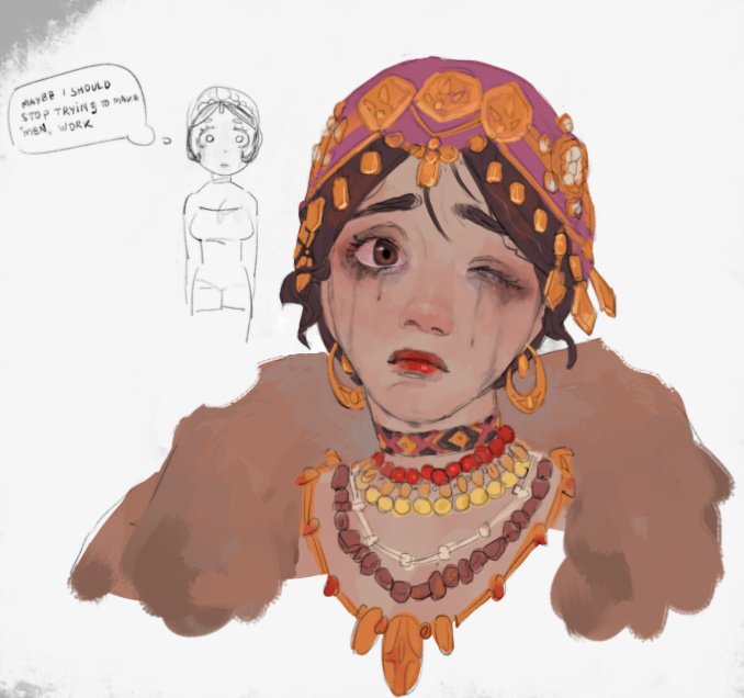 stanhapy's tweet photo. little Margie sketch, I wanted to make a proper drawing of her but sorta gave up

#IDV #IdentityV #IDVFemaleDancer https://t.co/I8yQJTk7h0
