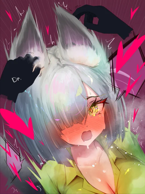 デルフィーンちゃんの耳を揉み続けたらどうなっちゃうのっと 