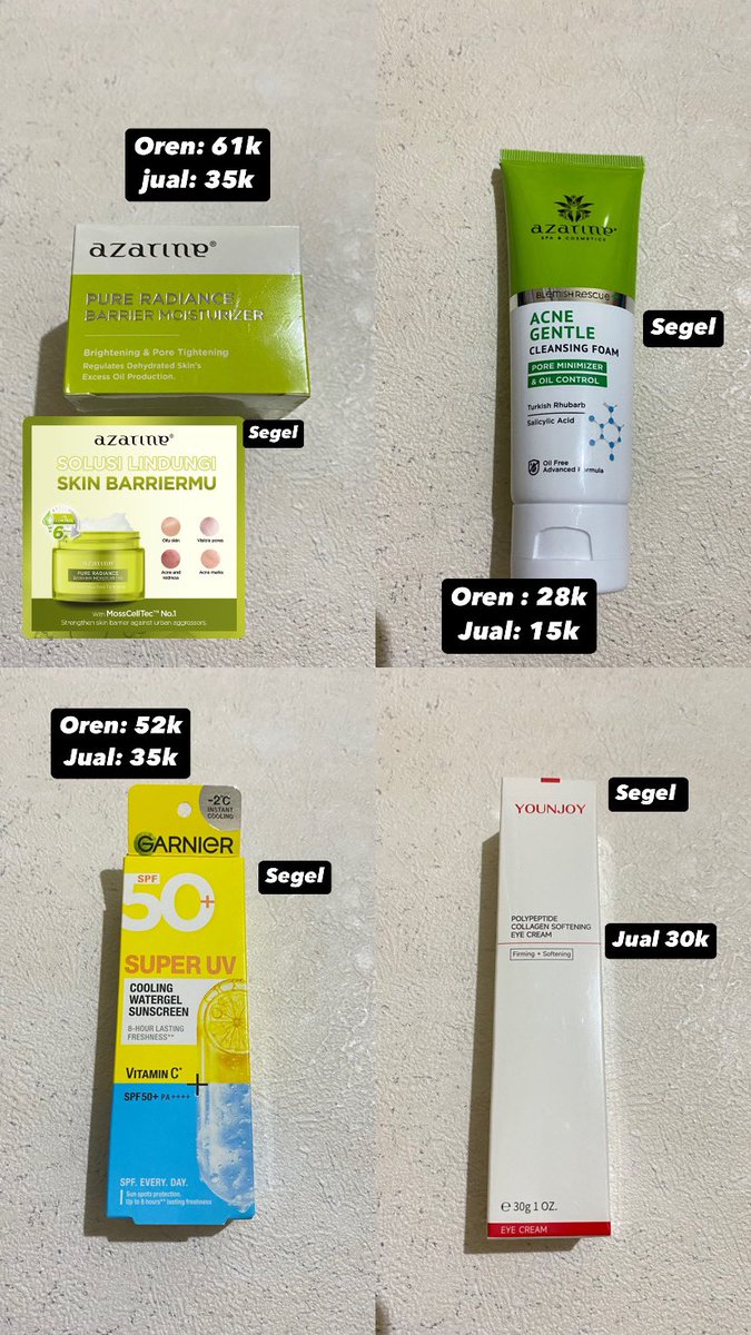 prelovedstuff19's tweet photo. WTS SKINCARE DAN MAKEUP https://t.co/PRAhbmJzV6