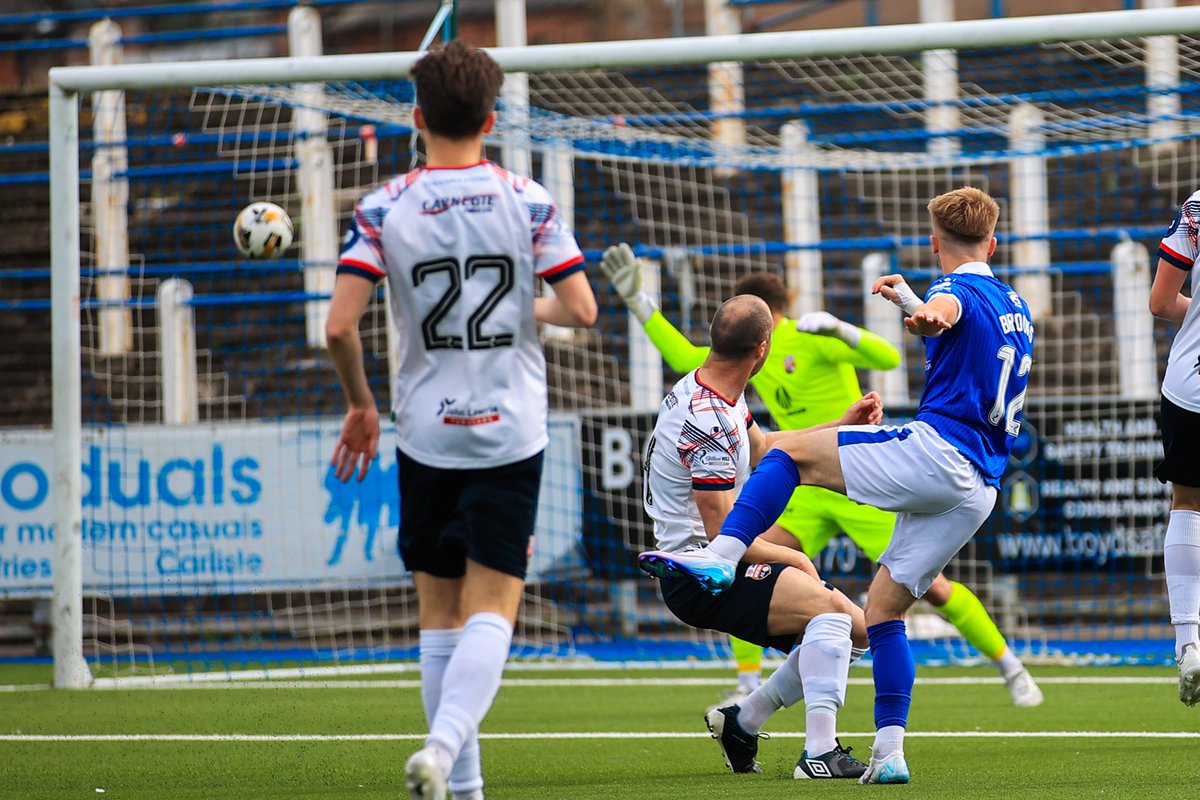 OfficialQosFC's tweet photo. Adam Brooks adding his 10th of the season in a Doonhamers shirt 🙌

#QOSMON | #League1 | #TheDoonhamers https://t.co/4DT9M7gNuO