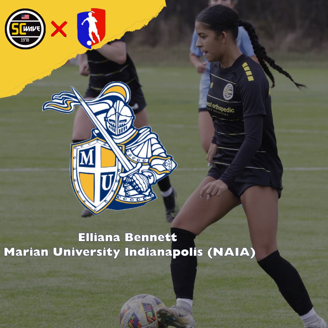 Congrats to Elli on her recent commitment to play college soccer at Marian University Indianapolis!
#SCWave
#ProvenPathway