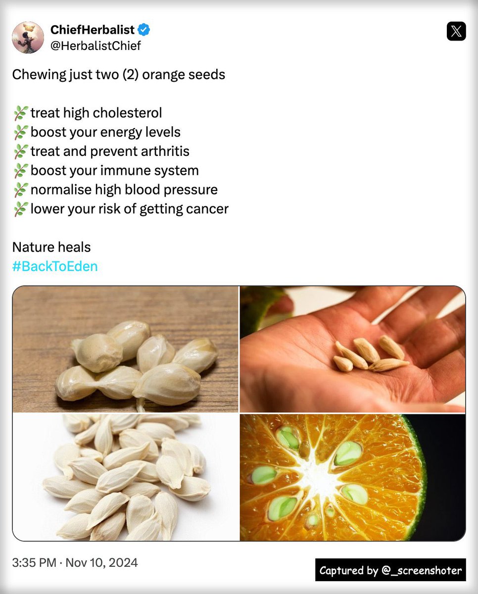 Don’t throw away orange seeds‼️