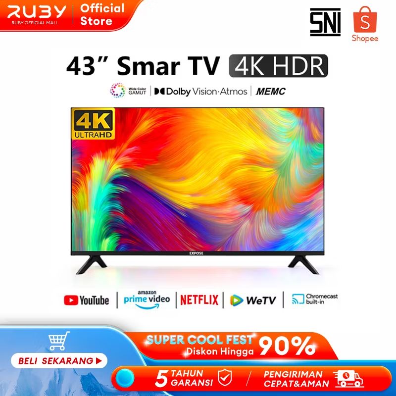 Cek TV Android 43 inch Smart TV 32 inch 4K Android 12.0 1+8GB Ram Netflix/YouTube/WiFi Garansi 5 tahun dengan harga Rp1.419.990. Dapatkan di Shopee sekarang! s.shopee.co.id/1qOg1HAtjd?sha…