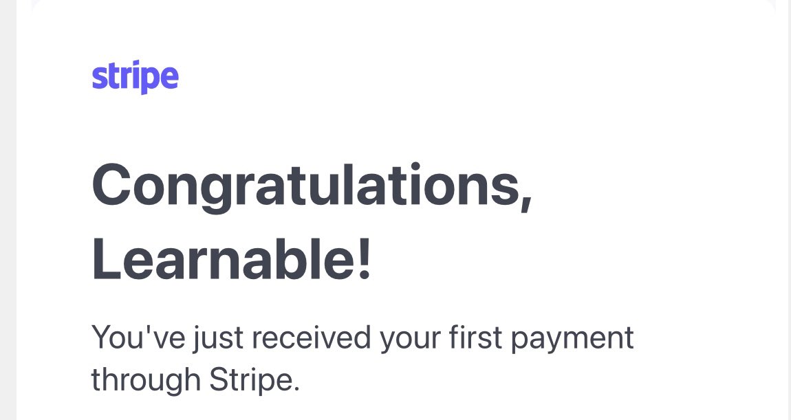 misteryomi's tweet image. We made our first revenue, guys!

Months of research and strategy towards building @ThisIsLearnable. Seeing it gradually pay off. The feeling is highly rewarding.

And to think this is at our private beta stage. 

We look forward to more! If you want to be a part of our founding…