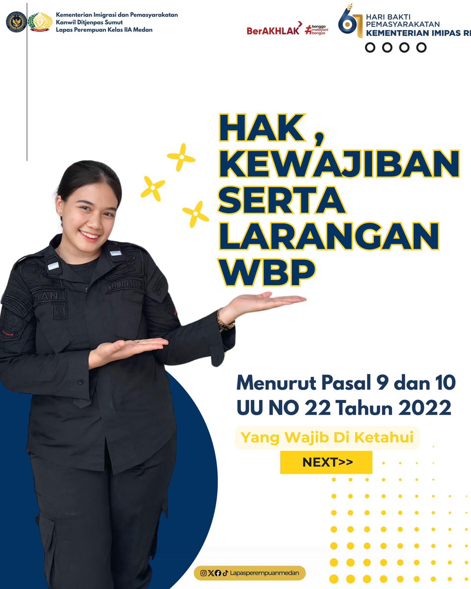 lppmedan's tweet image. Hallo #SobatLaperdan

Sudah tahu belum apa saja hak, kewajiban serta larangan Warga Binaan di dalam Lapas? Yuk simak infografis berikut

#Kememimipas
#Edupas
#Pemasyarakatan
#DitjenPAS
#YektiApriyanti
#LaperdanBersemangat