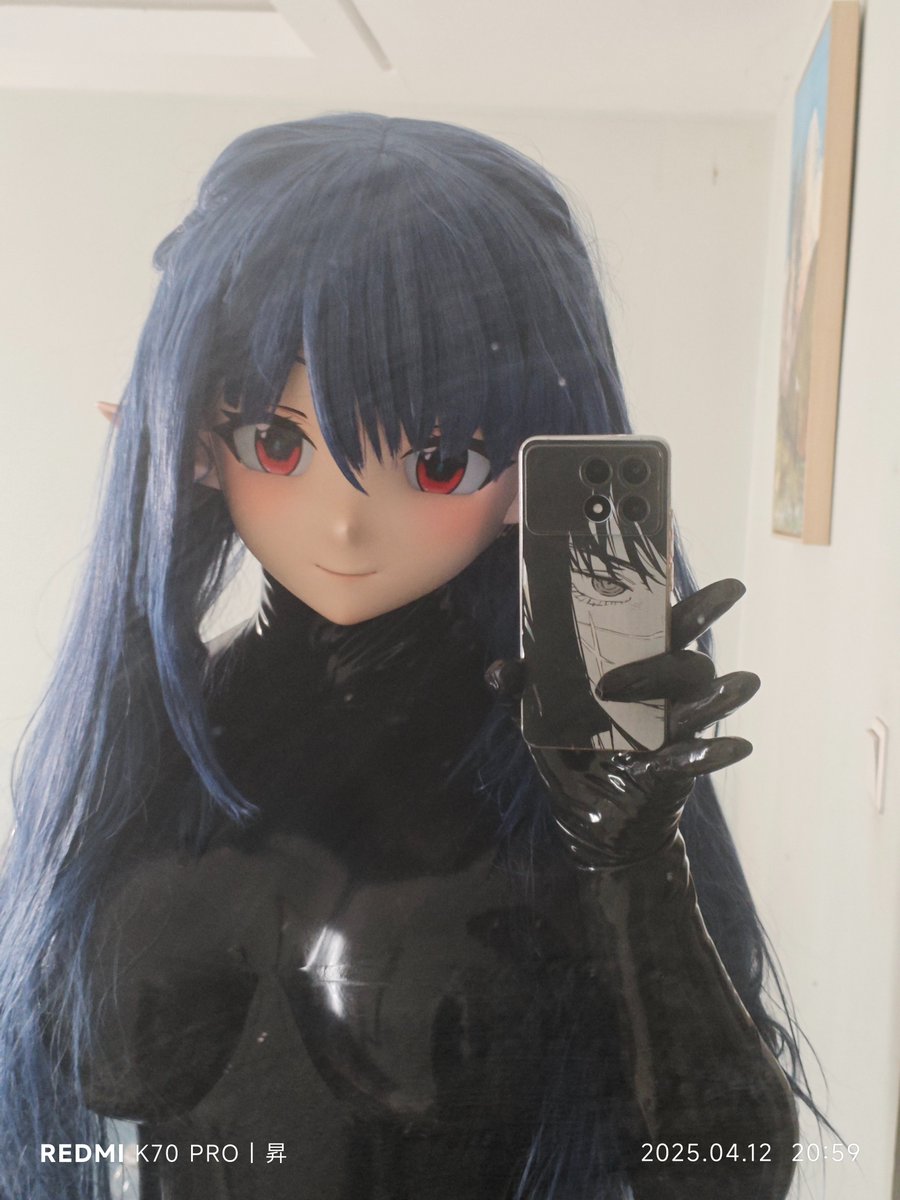 双马尾会更有韵味吗
#kigurumi #latex