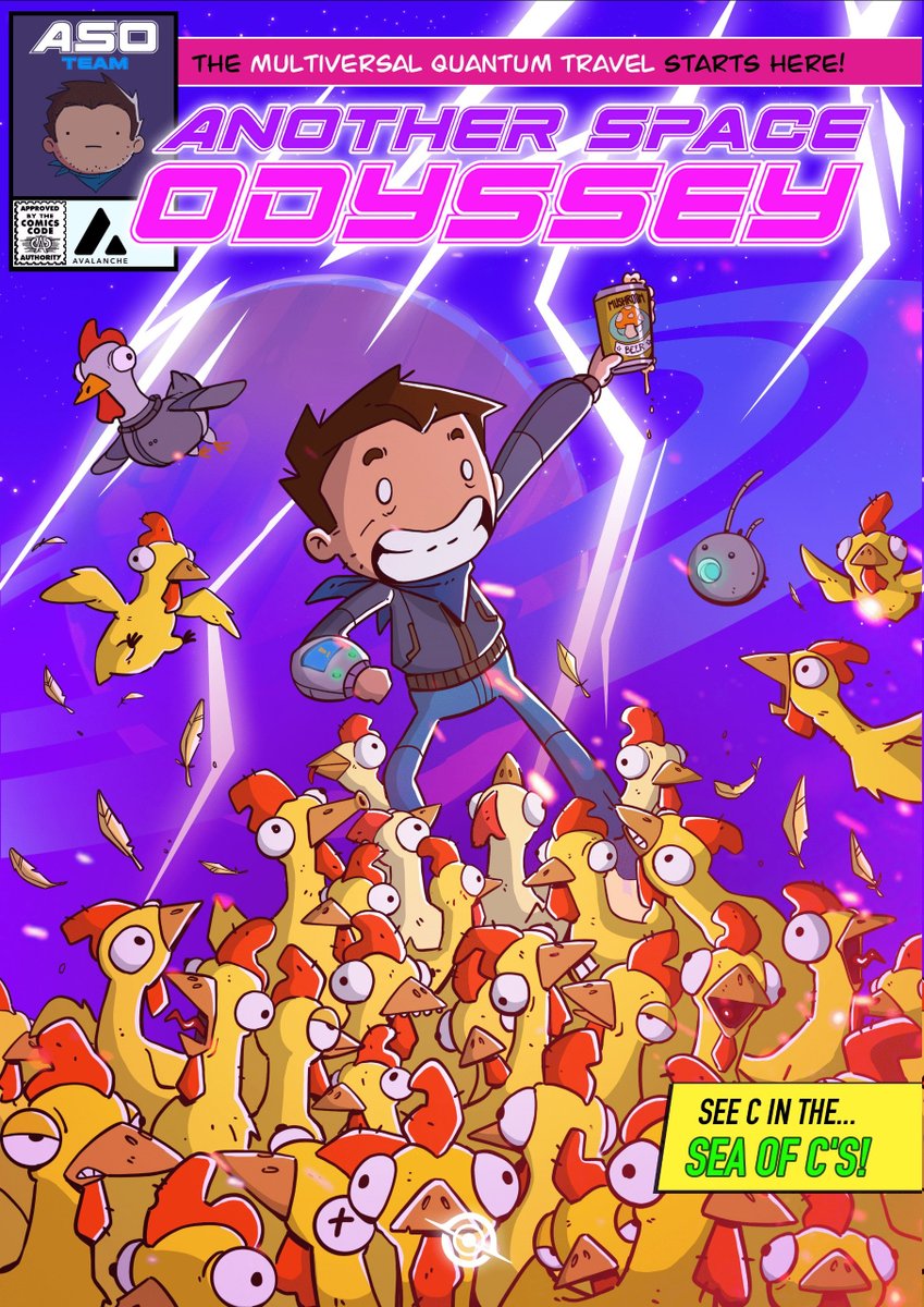 𝗧𝗛𝗘 𝗩𝗢𝗜𝗗 𝗝𝗨𝗠𝗣𝗘𝗥𝗦
𝘊𝘩𝘢𝘱𝘵𝘦𝘳 𝟣: 𝘛𝘩𝘦 𝘐𝘯𝘧𝘪𝘯𝘪𝘵𝘦 𝘋𝘦𝘭𝘪𝘷𝘦𝘳𝘺 🐔 

Immerse yourself in the first pages of our debut digital comic - The Void Jumpers by the amazing <a href="/chicken_Lordxx/">Chicken Lord</a>. 

A new page drops every Sunday for the next 8 weeks, so buckle in for