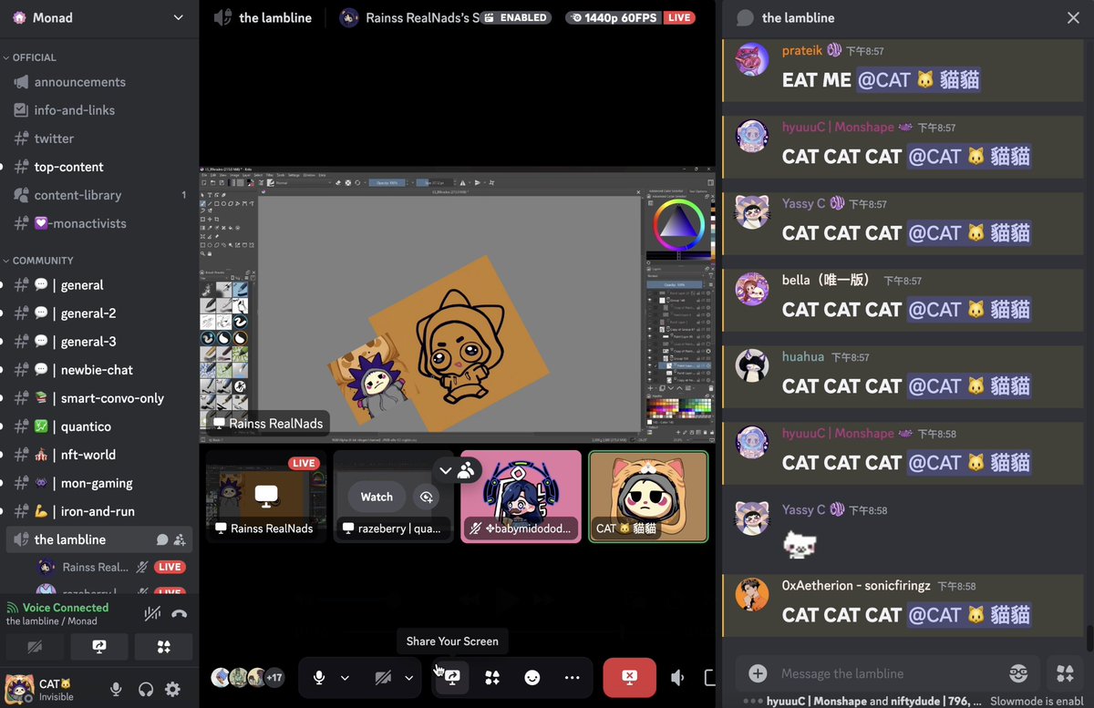 Won myself a cute pfp from @heili08 and <a href="/DripsterNFT/">DRIPSTER</a> WL 💜

played the song quiz and I wonnn heheeee I even muted the VC just to focus LOL too competitive ngl then came the karaoke sesh ✨

Thank u midodododo <a href="/Mido_269/">Midodo💜m⨀nad</a> for the night 😍 You’re the bestestttt jiemeiii 💜