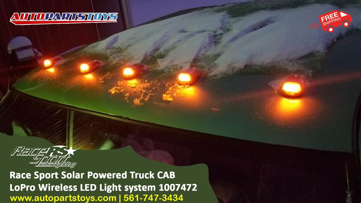 autopartstoys's tweet image. Light up the road with the Race Sport Solar Powered Truck CAB LoPro Wireless LED Light system!

🛒 Shop now at autopartstoys.com or call 561-747-3434 to order!

#TruckLife #LEDLights #SolarPowered #RaceSportLighting #AutoPartsToys #FreeShipping #TruckAccessories #USA