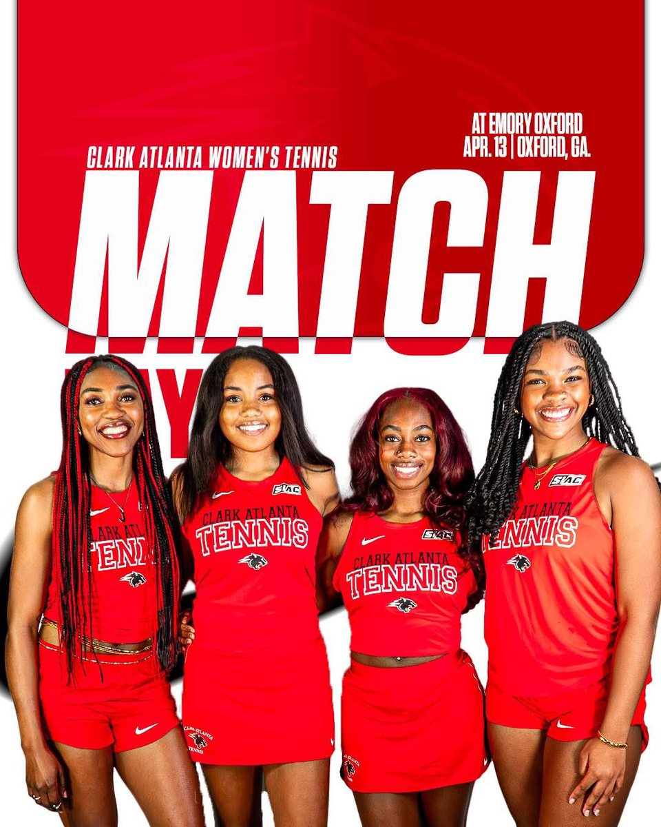 𝐎𝐍𝐄 𝐋𝐀𝐒𝐓 𝐌𝐀𝐓𝐂𝐇 𝐃𝐀𝐘! 🎾🐾

🆚 Emory Oxford
📍 Oxford, Ga.
⌚️ 1 PM

#GoPanthers🐾 | #WeAreCAU