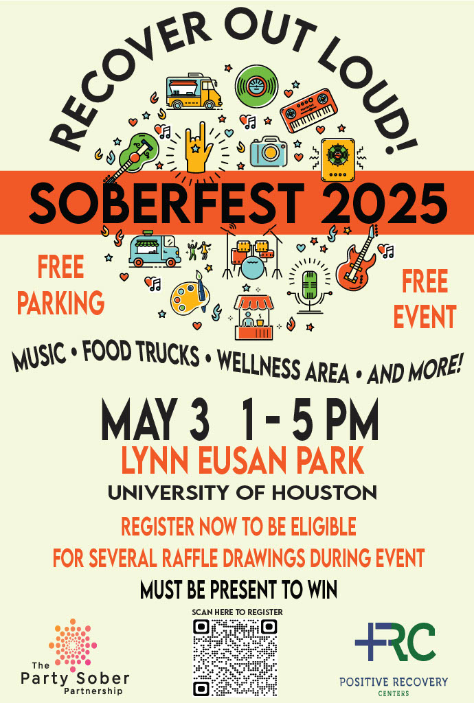 It's time to recover out loud! 🎶🤘Join us at SoberFest on Saturday, May 3 at U of H for a free music festival featuring artists in recovery, wellness space, raffle prizes, and more. Click for more details: partysober.org/soberfest-2025