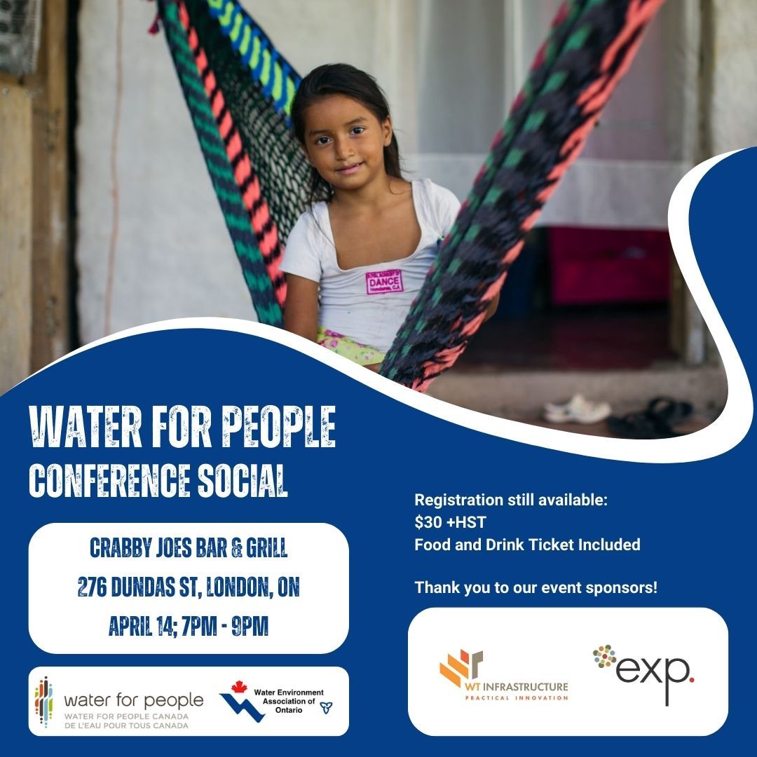 Spots are still available for the #WEAO2025 Water for People Conference Social! Register today at the link below: buff.ly/MiA0LyG