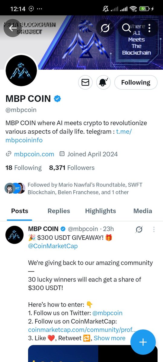 SalamCryptobro's tweet photo. @mbpcoin @CoinMarketCap I think this is a good project with clear future prospects. I hope this project continues as we expect because it is supported by a good team.
@xcverse
@AryadiKris
@Web3_Sex
#Giveaway #CryptoCommunity #USDT #MbpCoin #Airdrop https://t.co/B719s7Z27w
