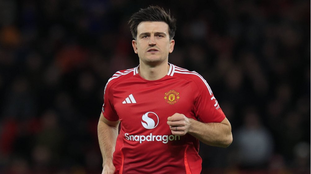 Jrlovemanunited's tweet photo. Harry Maguire; despite a slight upturn in form, he’s still slow, vulnerable in transition, and makes crucial errors under pressure. The game has passed him by ngl, we need to sell him this summer. #mufc #unitedstand #unitedview #saeedtv https://t.co/fuaHSkHSaC