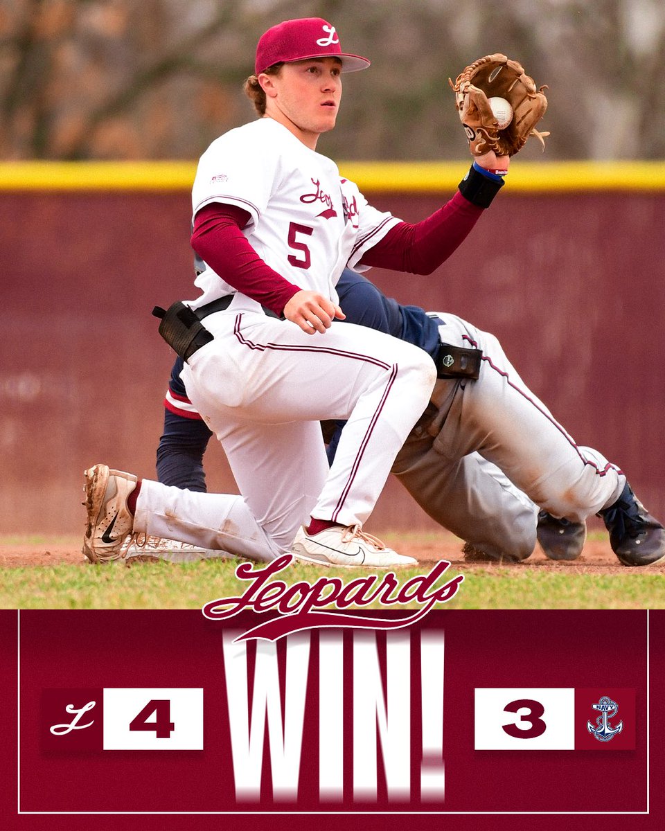 LafayetteBsbl's tweet photo. Make that 5️⃣ in a row for the Leopards‼️

#RDP https://t.co/OIgY0nM5iv