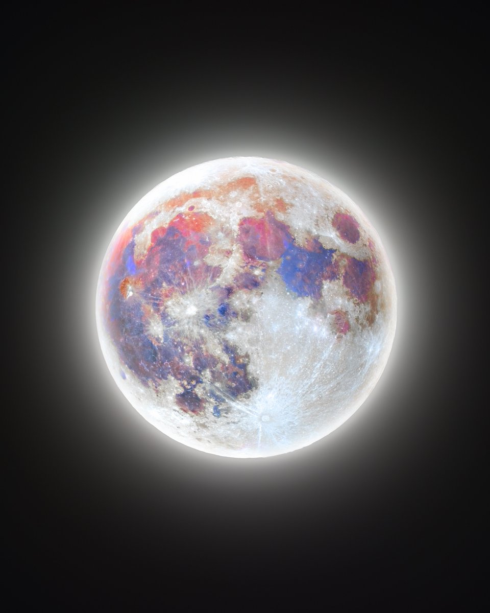 Despite abysmal conditions, I managed to hammer out this high resolution shot of last night's Pink Moon. 

Captured using thousands of individual photos, my goal was to isolate the rusty color in the iron deposits and color balance it in a way that draws out pink colors.