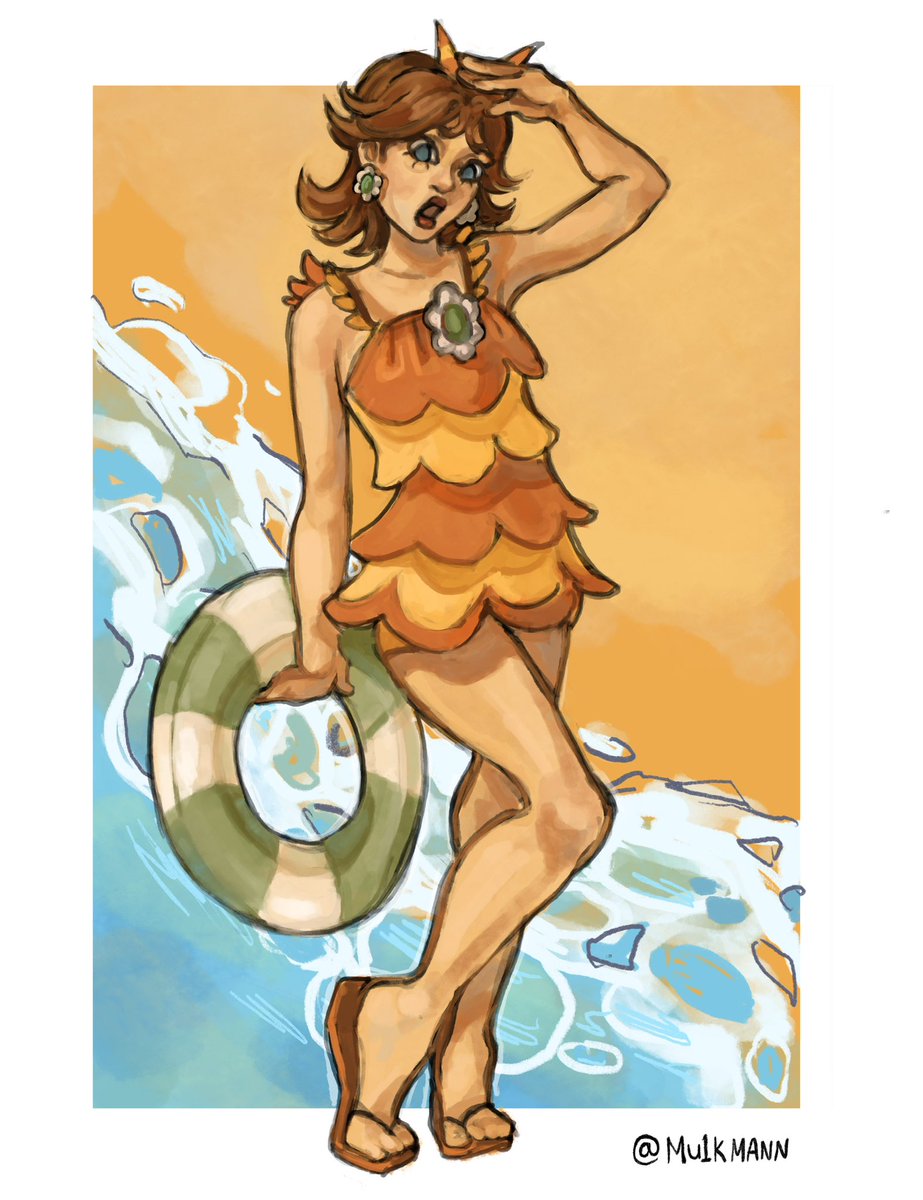 mu1kmann's tweet image. Lil Daisy drawing I made for um… no reason
#PrincessDaisy