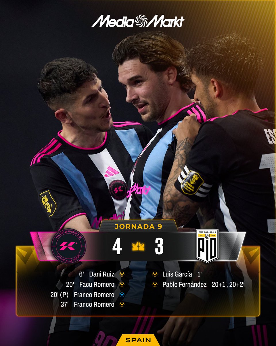 Partido muy luchado que se acaba llevando <a href="/kunisport/">Kunisports</a>, una semana más LÍDERES 🤟