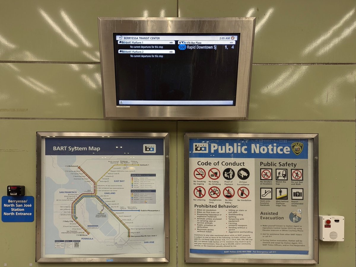 Transit_Ctr's tweet image. ☀️ Daytime Rapid 500: Every 10 Minutes

🌙 2AM Rapid 500: Next bus in 1 &amp;amp; 4 Minutes 

#scvta #Rapid500Bus #BerryessaBart