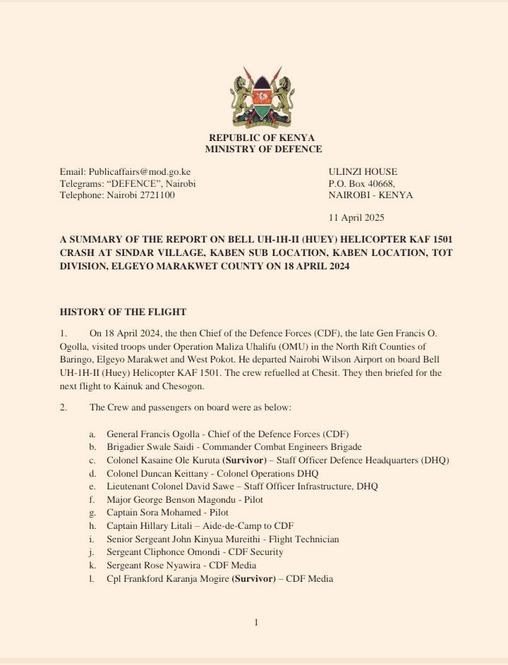 G8GIST's tweet photo. Time Stamp Of A Fictitious Report By @KDFInfo Indicate The Military Copter That Crashed Killing Kenya's CDF Francis Ogolla &amp; 9 Others On Thursday, April 18, 2024 Took Off At 1422Hrs And Later Crashed At 1420Hrs.
A Kill Order Had Been Issued On Friday, April 12, 2024 ~ US @NSAGov. https://t.co/orbbc8lLRT